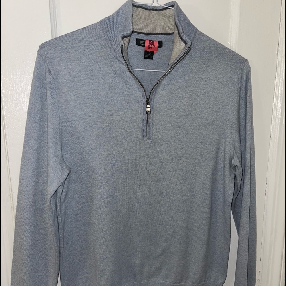 BANANA REPUBLIC CASHMERE, sky blue, long sleeve sweater
